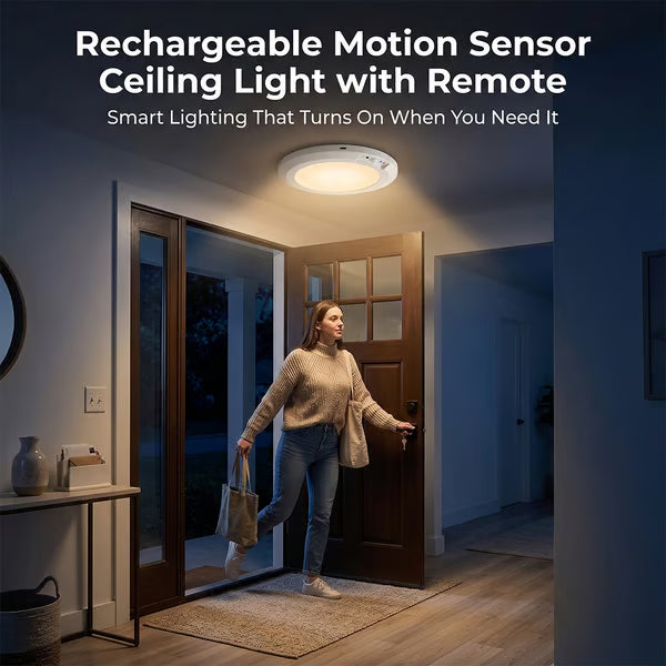 Motion Sensor Ceiling Light with Remote Magnetic
