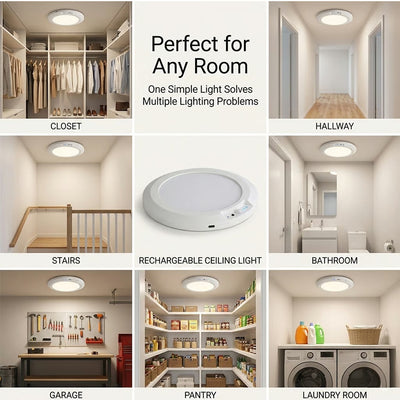 Motion Sensor Ceiling Light with Remote Magnetic